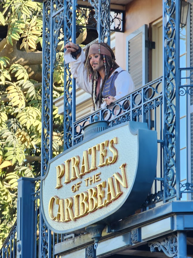 Meeting Jack Sparrow at Disneyland: