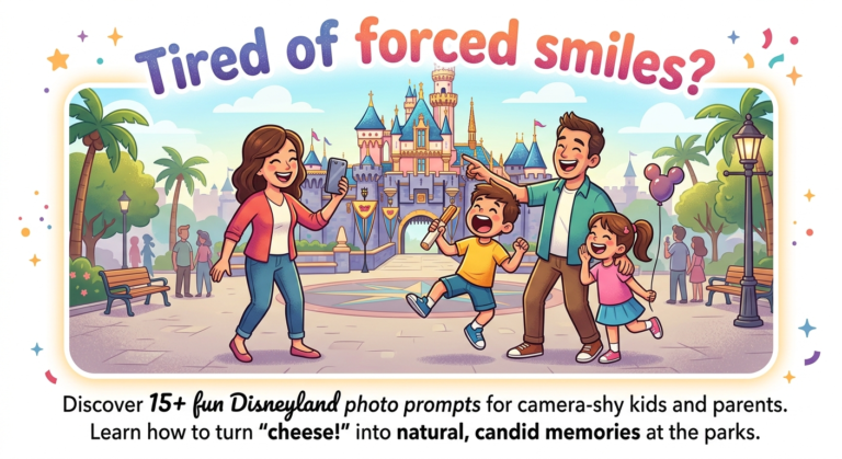 Disneyland Photo Prompts for Camera-Shy Kids